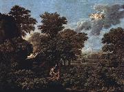 Nicolas Poussin, Hut and Well on Rugen (mk10)